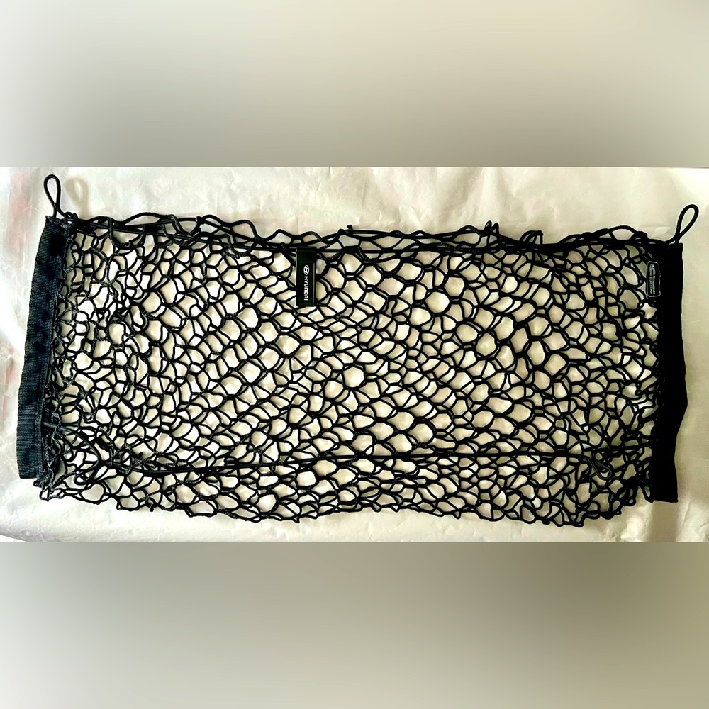Hyundai Trunk Cargo Net Black Mesh Stretch Bungee Car Storage